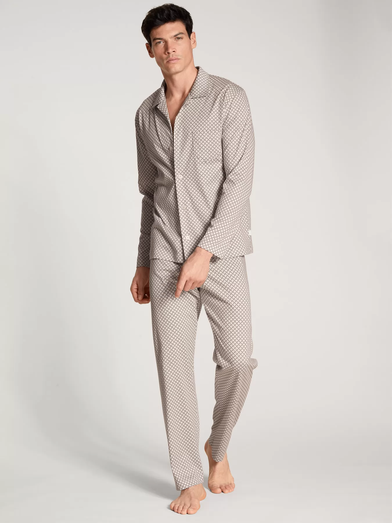 Szary Piżama męska Calida Relax Selected 40986 - zdjęcie 1