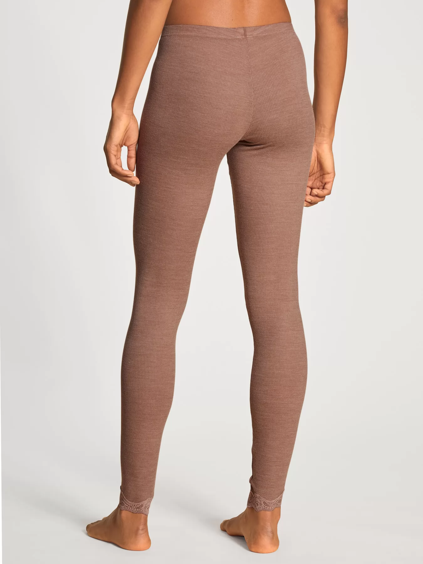 Brązowy Jedwabne leginsy damskie Calida Richesse Lace 27991 - zdjęcie 2