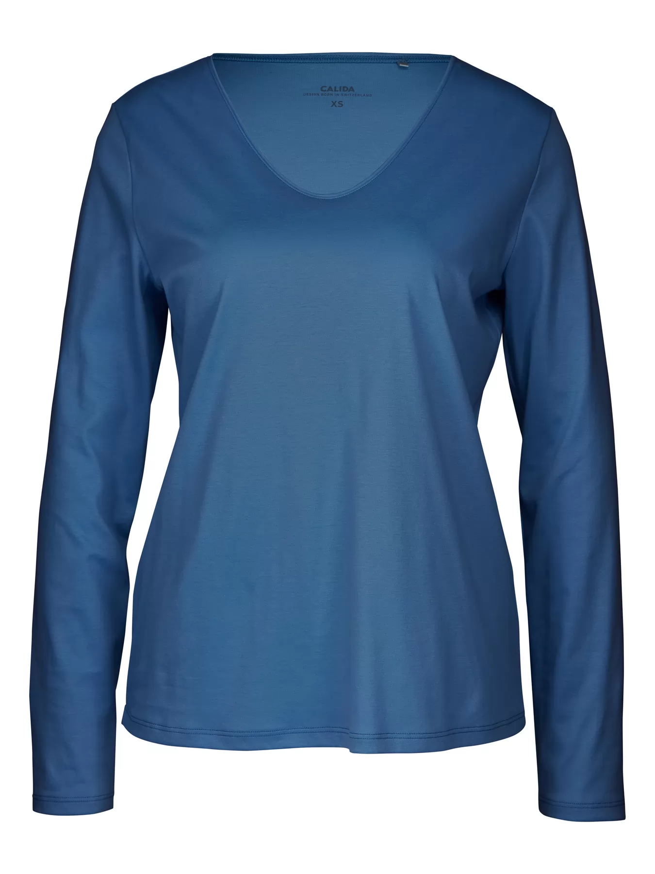 Granatowy Koszulka damska Calida Favourites Provence 15334 - zdjęcie 3