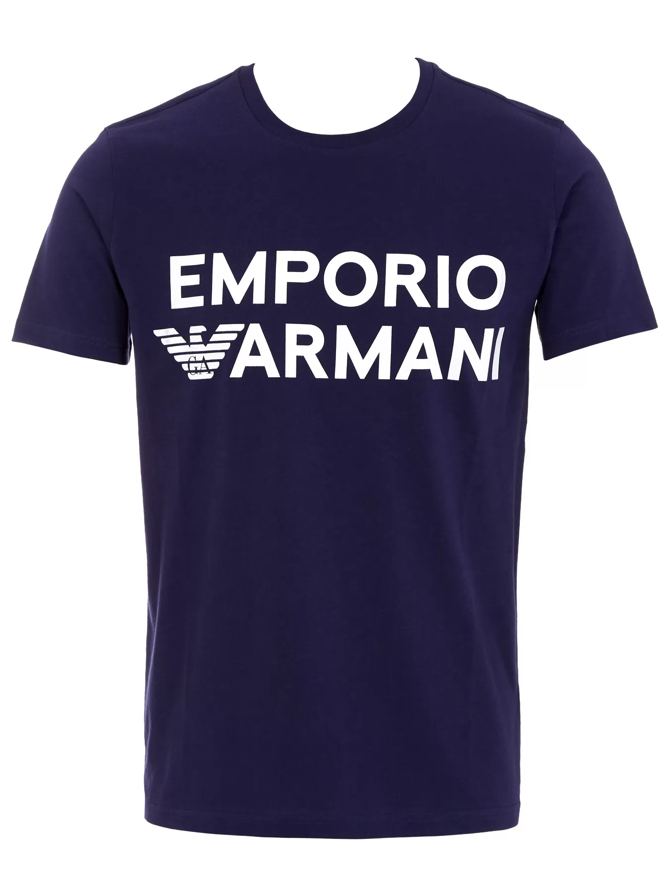 Granatowy Koszulka męska Emporio Armani 2118313R479 - zdjęcie 1