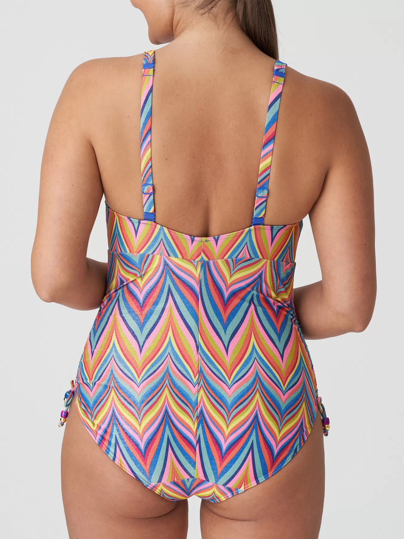 Niebieski, pomarańczowy, różowy, wielobarwny Kostium kąpielowy PrimaDonna Kea 4010839 - zdjęcie 2
