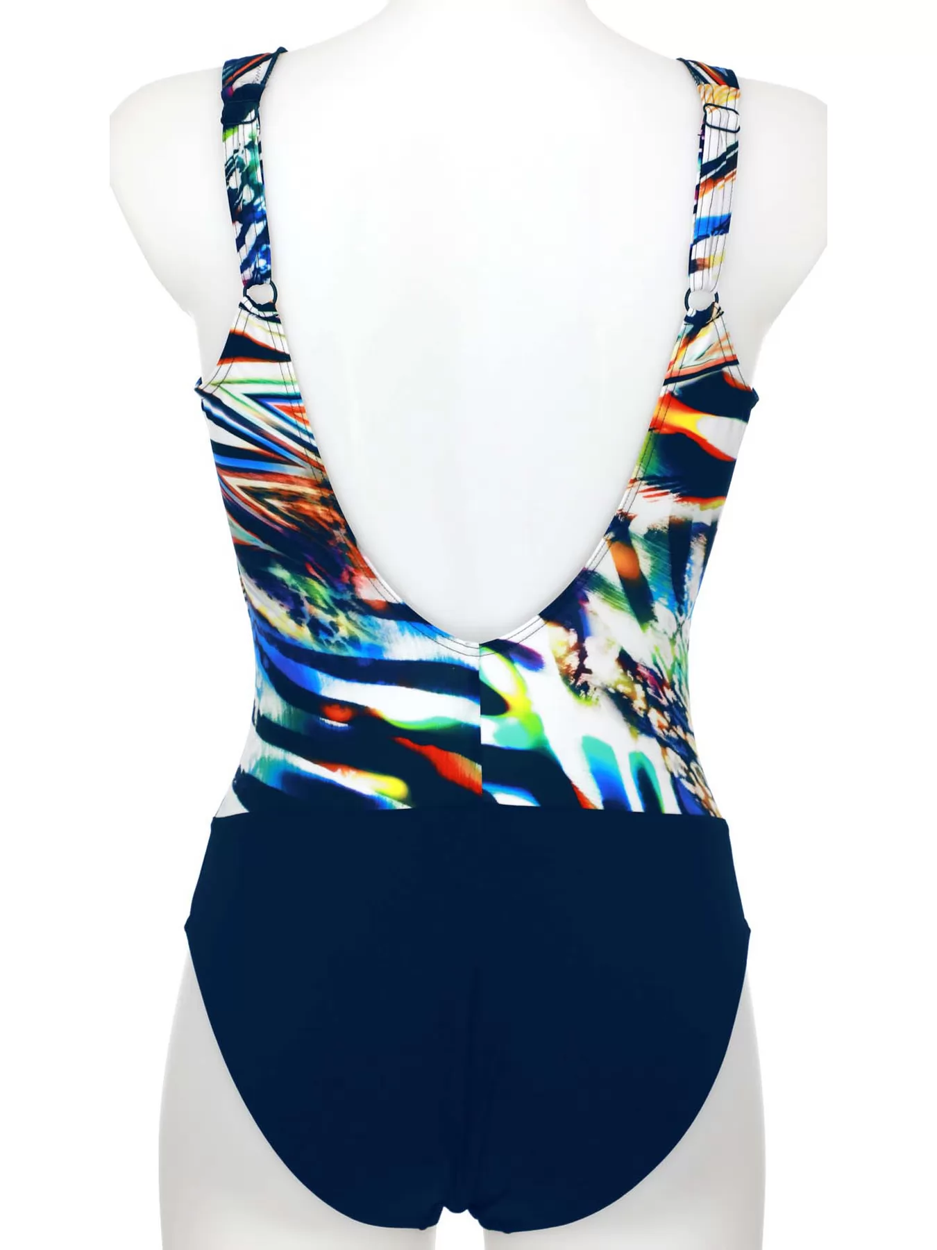 Granatowy, wielobarwny Kostium kąpielowy Sunflair 72035 - zdjęcie 2