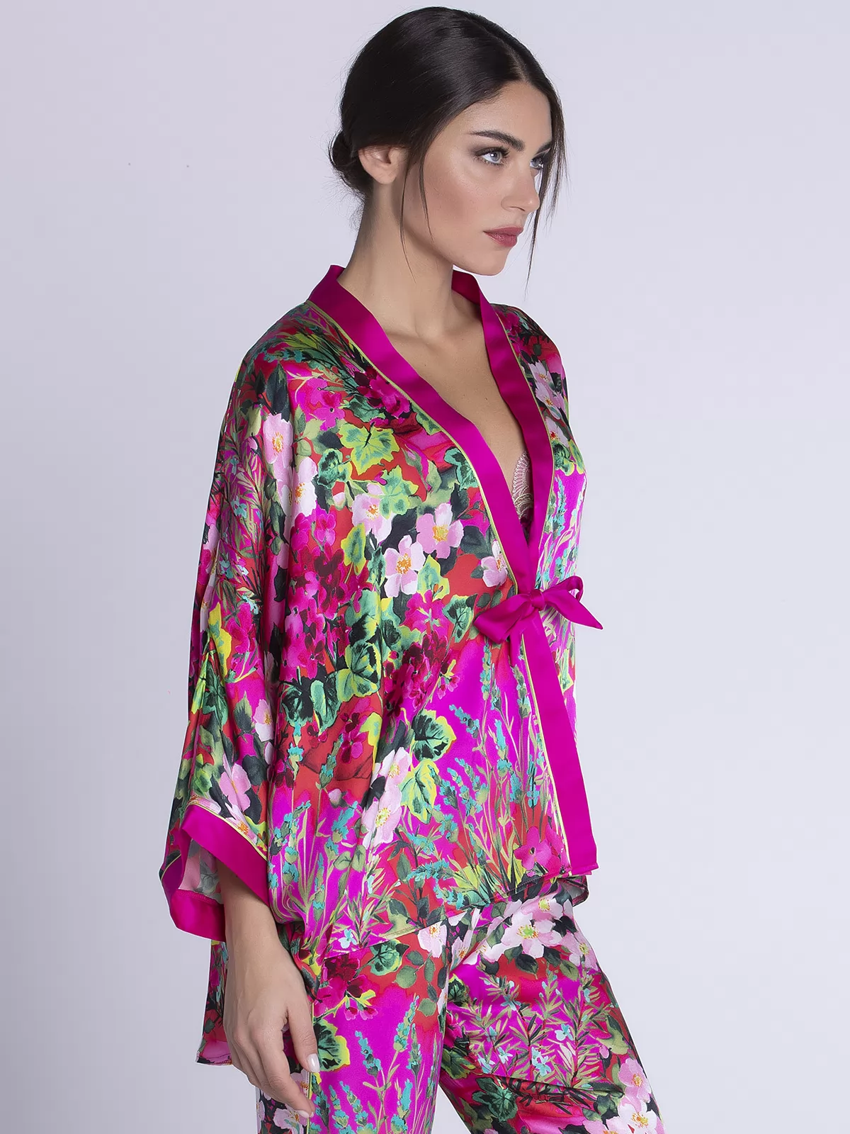 Jedwabne kimono Lise Charmel Envolée de Fleurs ALH2283 - zdjęcie 5