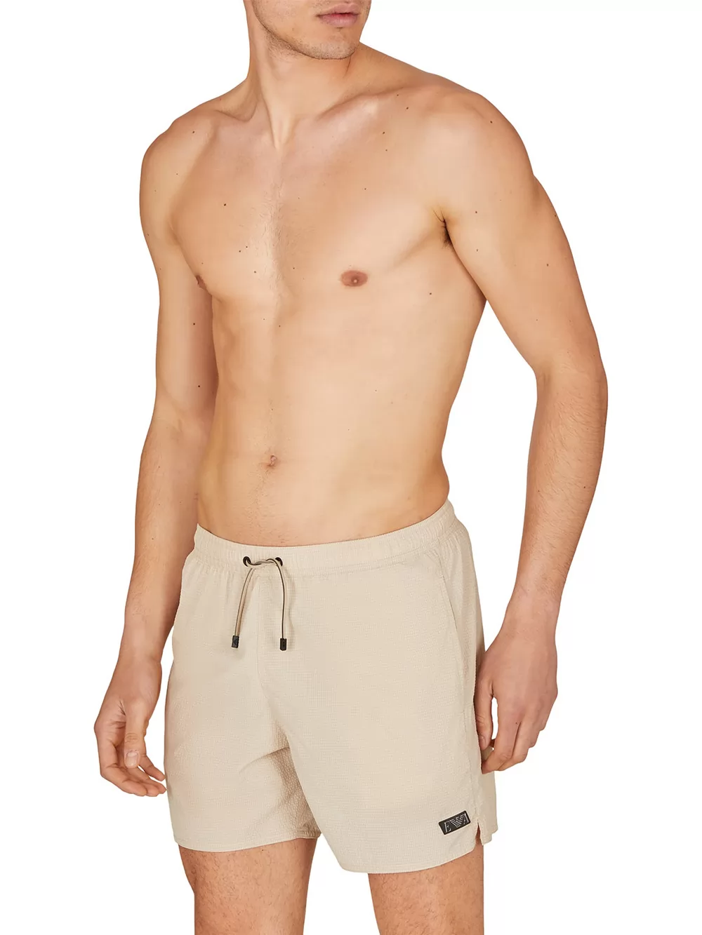 Beżowy Szorty kąpielowe Emporio Armani 2117403R419 - zdjęcie 3