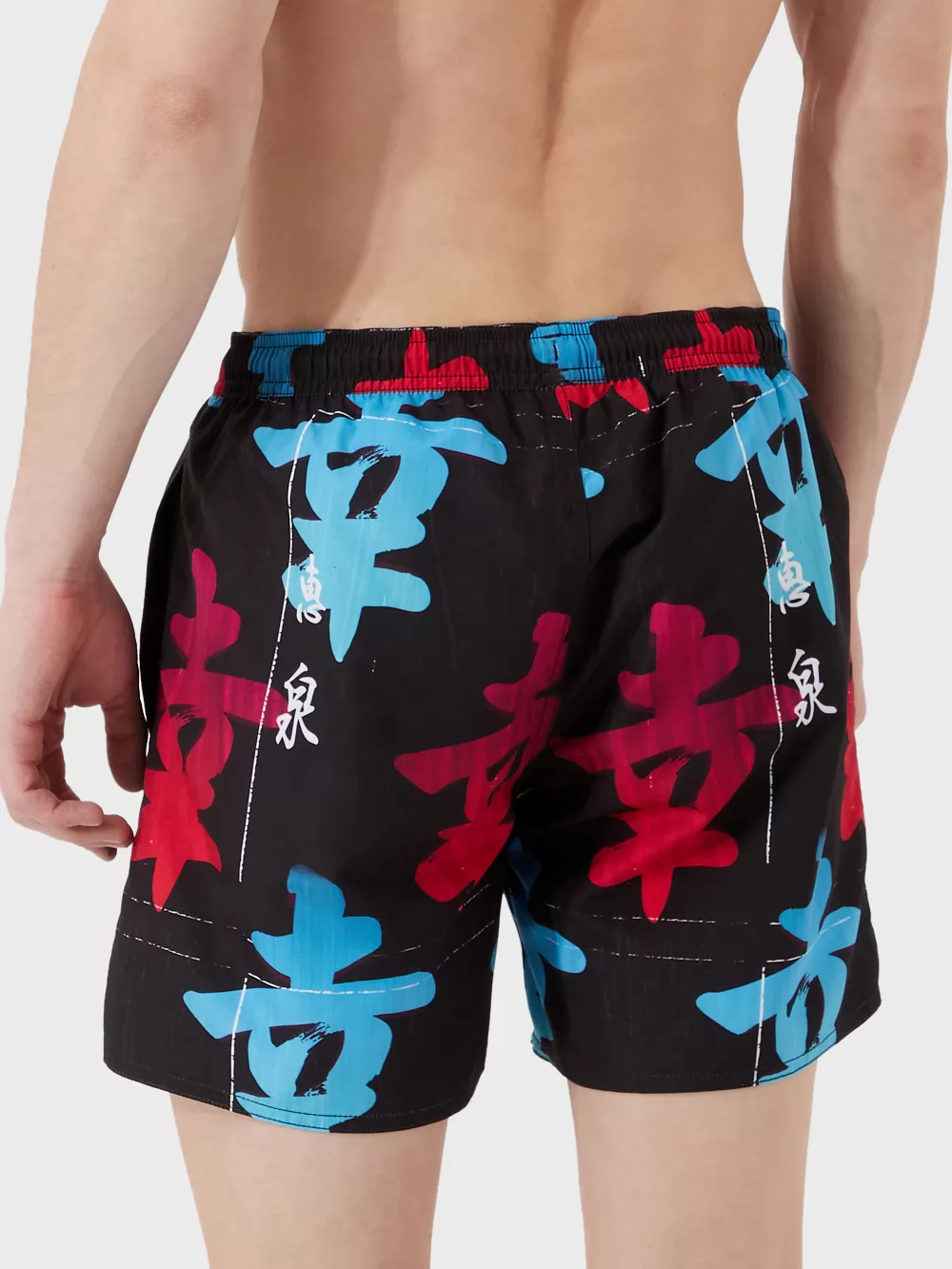 Czarny, czerwony, niebieski Szorty kąpielowe Emporio Armani 2117403R440 - zdjęcie 2