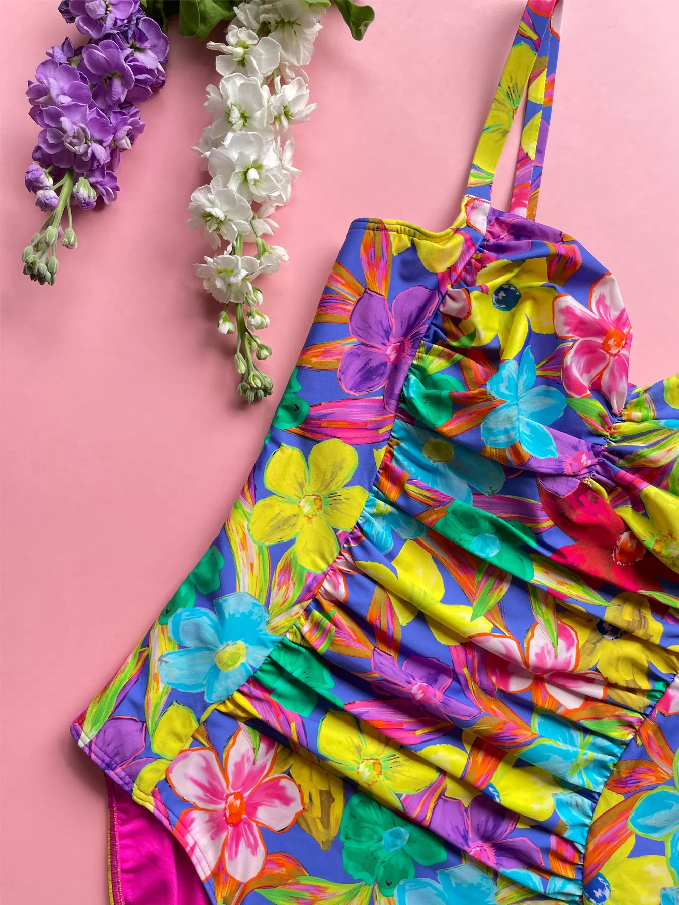 Fioletowy, różowy, wielobarwny, żółty Kostium kąpielowy PrimaDonna Sazan 4010730 - zdjęcie 6