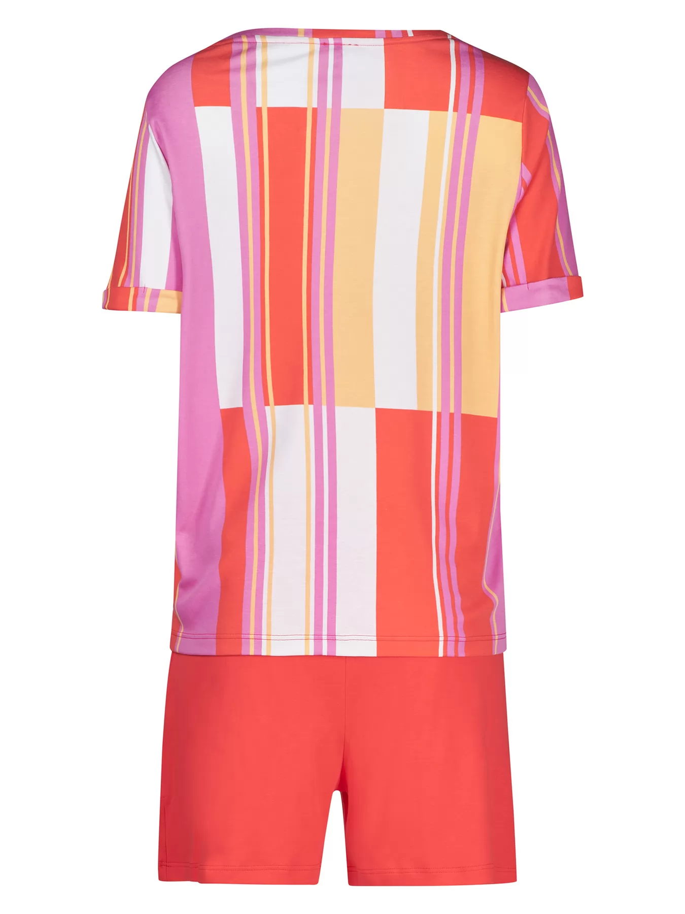 Czerwony, pomarańczowy, różowy Piżama damska Huber 010141 - zdjęcie 2