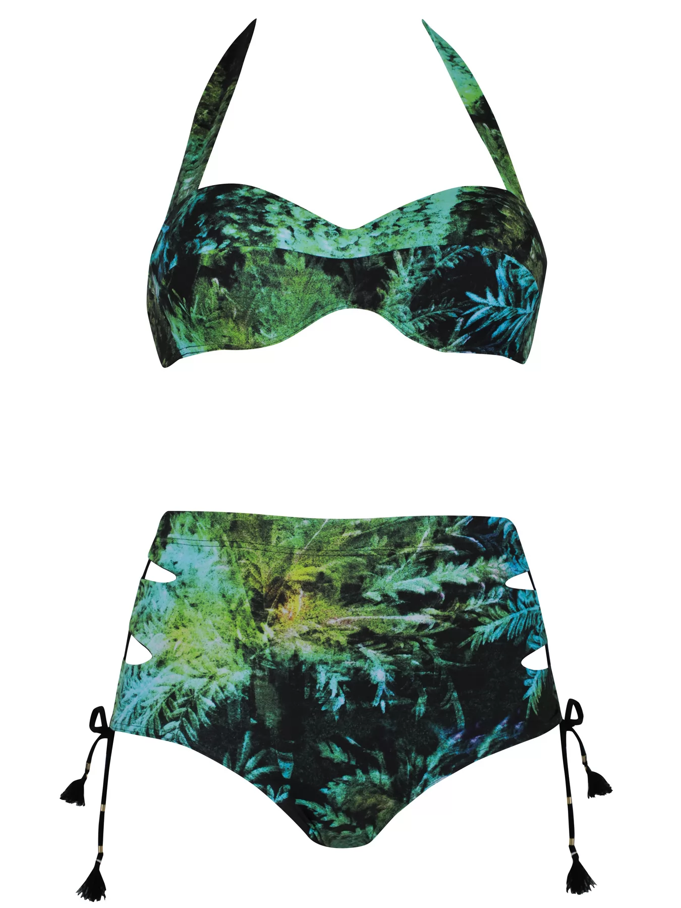 Czarny, niebieski, zielony Kostium kąpielowy Opera 61047 - zdjęcie 1