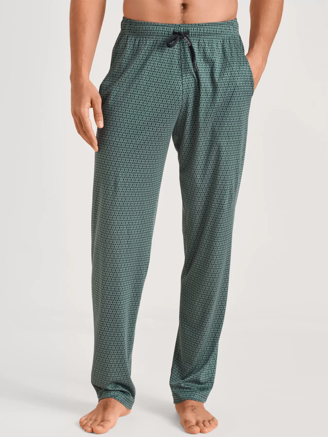 Zielony Spodnie męskie Calida Remix Sleep Leisure 29887 - zdjęcie 1