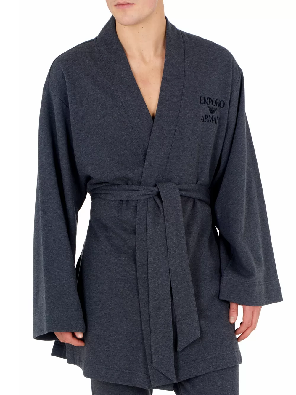 Szary Szlafrok męski Emporio Armani 1120763F571 - zdjęcie 1