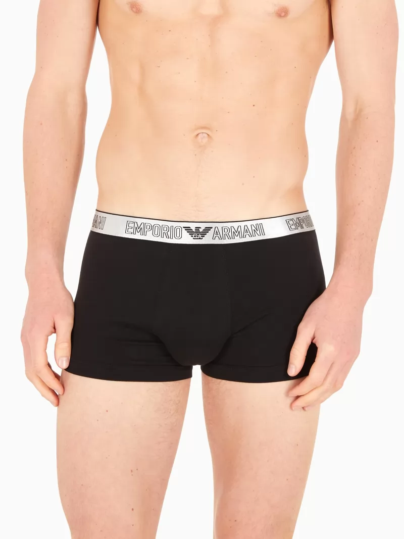 Czarny, czerwony Bokserki męskie 2PACK Emporio Armani 1112103F598 - zdjęcie 1