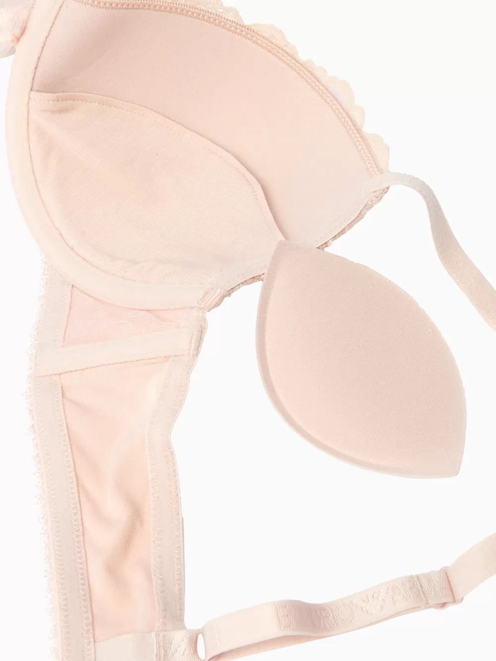 Pudrowy róż Biustonosz push-up Emporio Armani 1653943F221 - zdjęcie 5