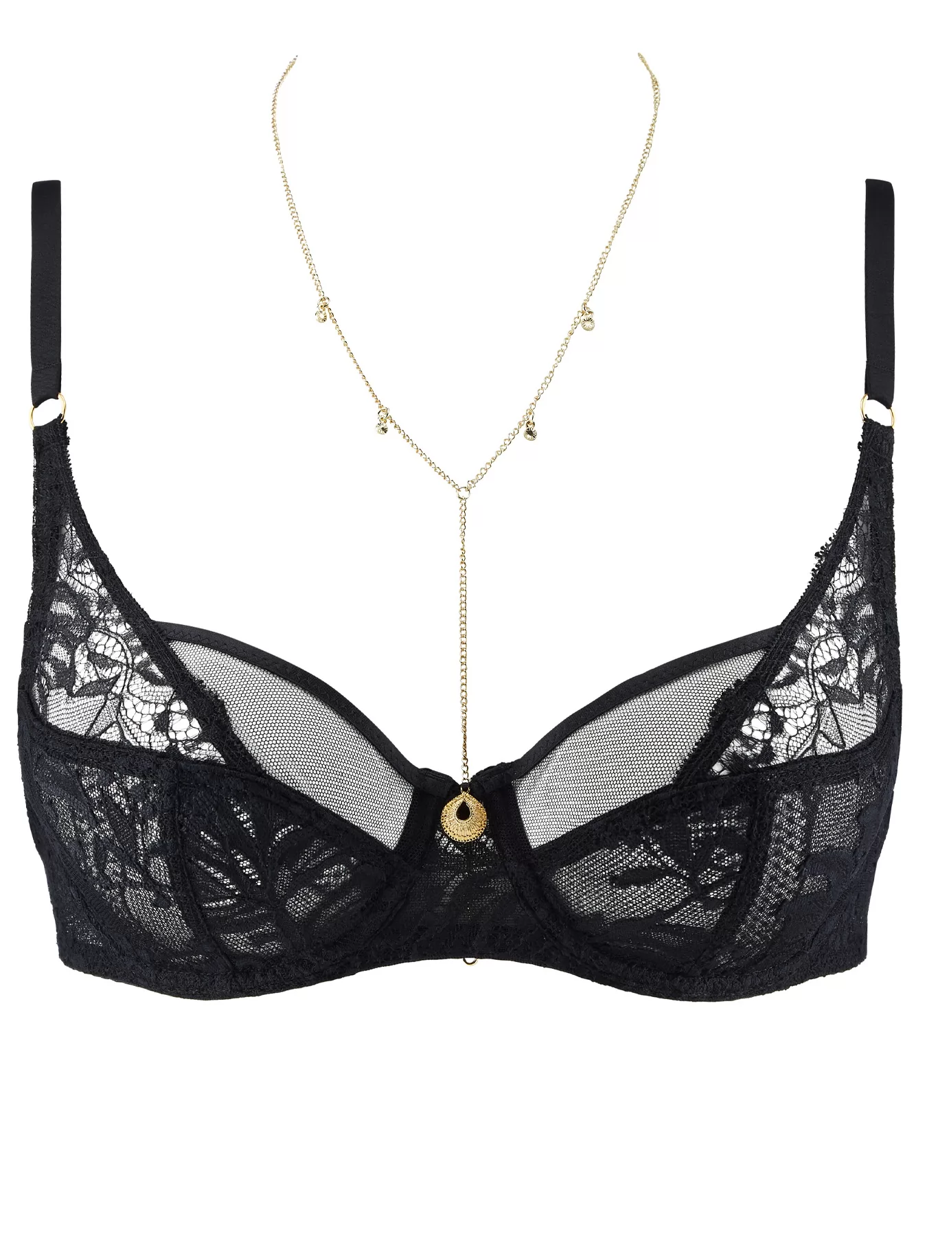 Czarny Biustonosz Aubade Gold Pleasure 1DN13 - zdjęcie 3