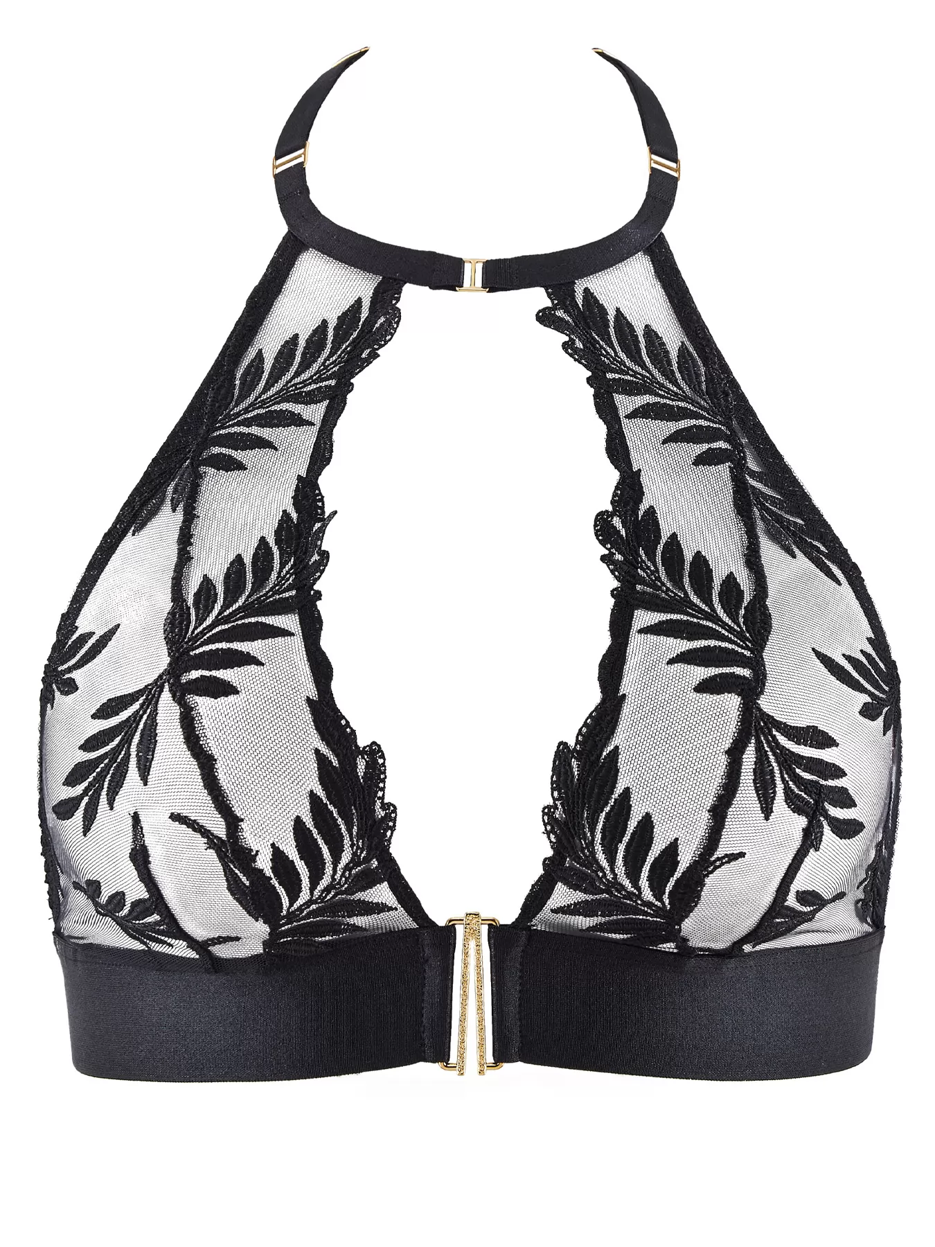 Czarny Biustonosz bralette Aubade Queen of Shadow 1E03 - zdjęcie 3