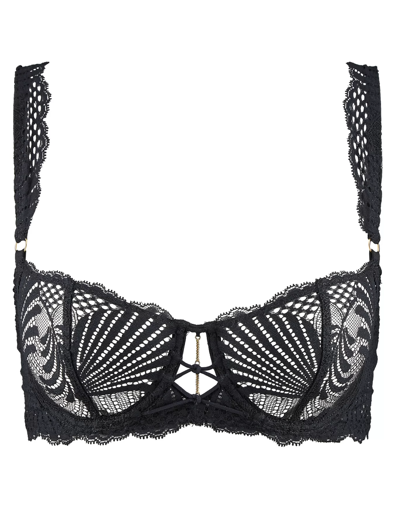 Czarny Biustonosz balkonetka Aubade Rythm of Desire 2AF14 - zdjęcie 6