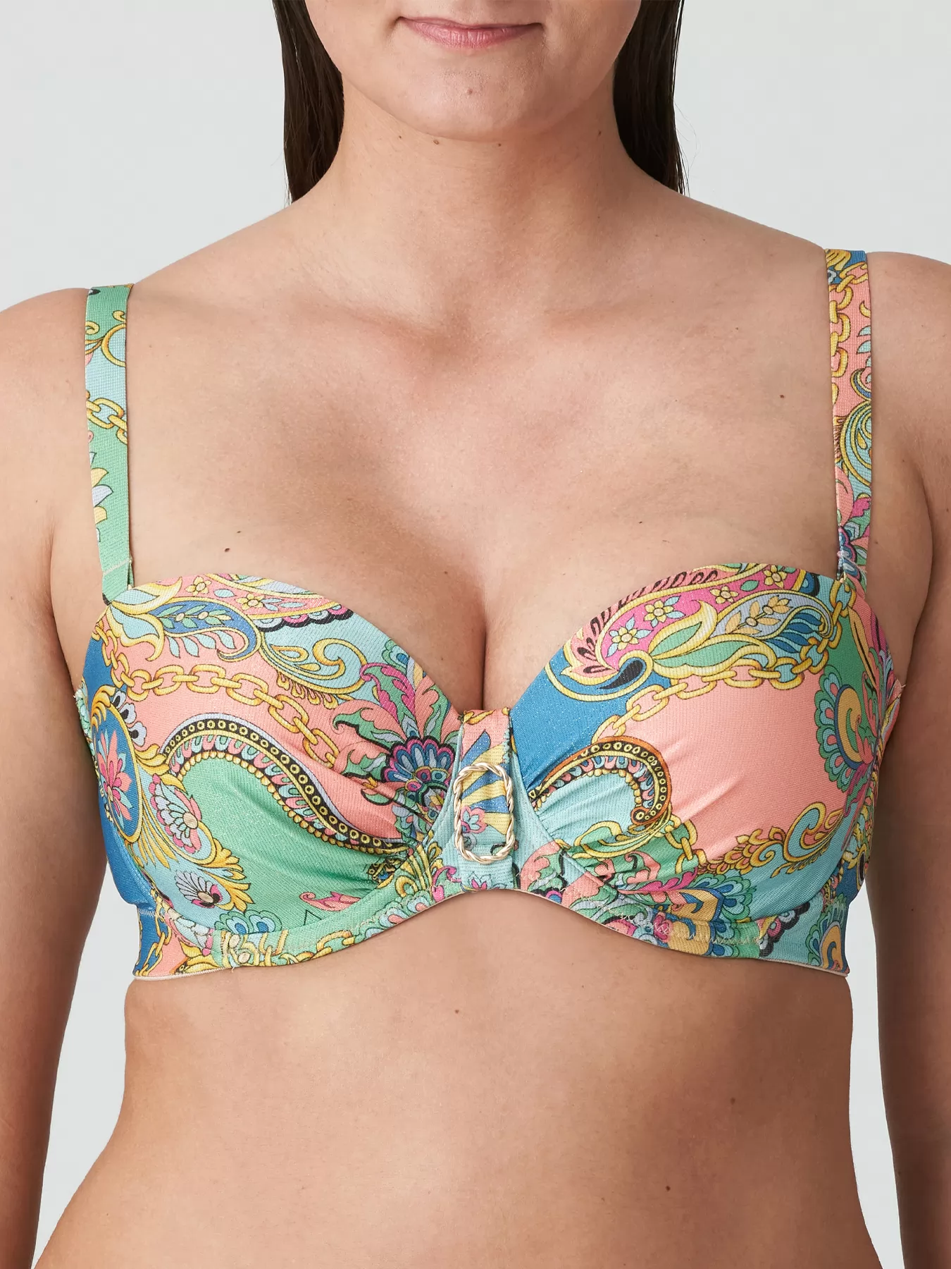 Niebieski, różowy, wielobarwny, zielony Góra od kostiumu PrimaDonna Celaya 4011217 - zdjęcie 1