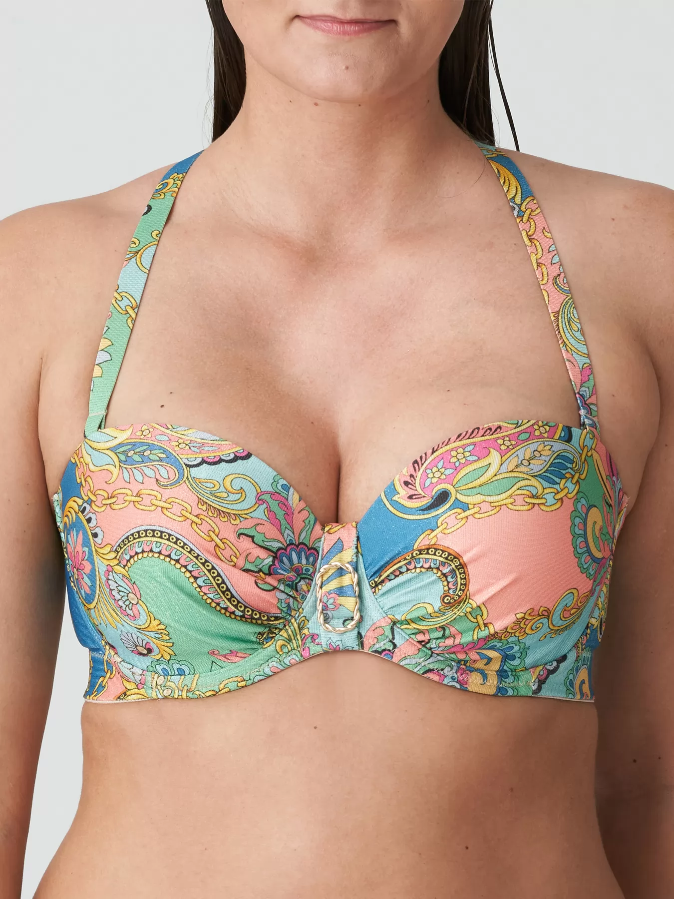 Niebieski, różowy, wielobarwny, zielony Góra od kostiumu PrimaDonna Celaya 4011217 - zdjęcie 4