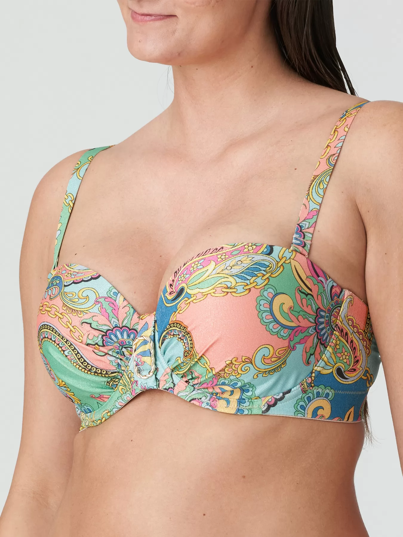 Niebieski, różowy, wielobarwny, zielony Góra od kostiumu PrimaDonna Celaya 4011217 - zdjęcie 5