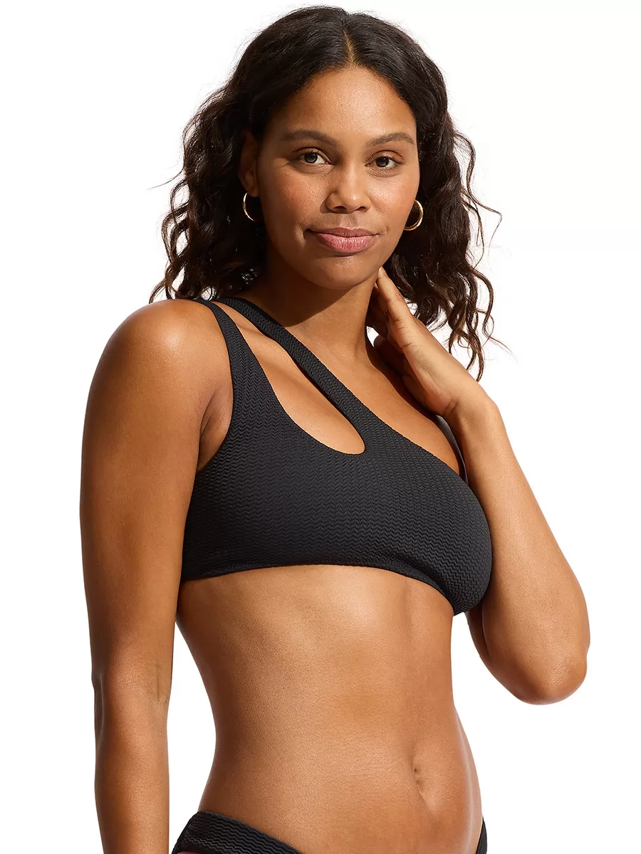 Czarny Góra od bikini Seafolly Sea Dive 31454-861 - zdjęcie 3