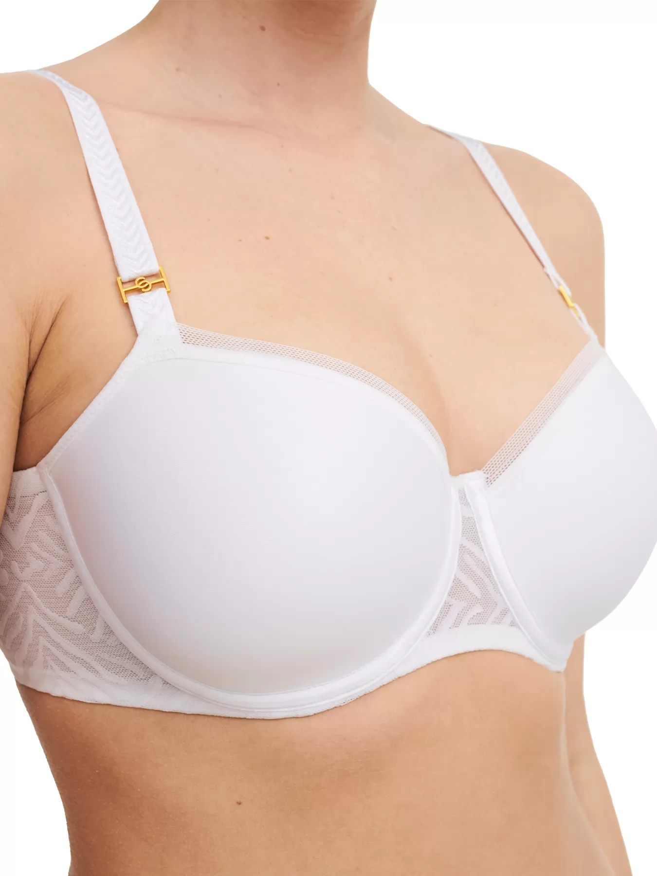 Biały Biustonosz Chantelle Graphic Allure C21T60 - zdjęcie 3