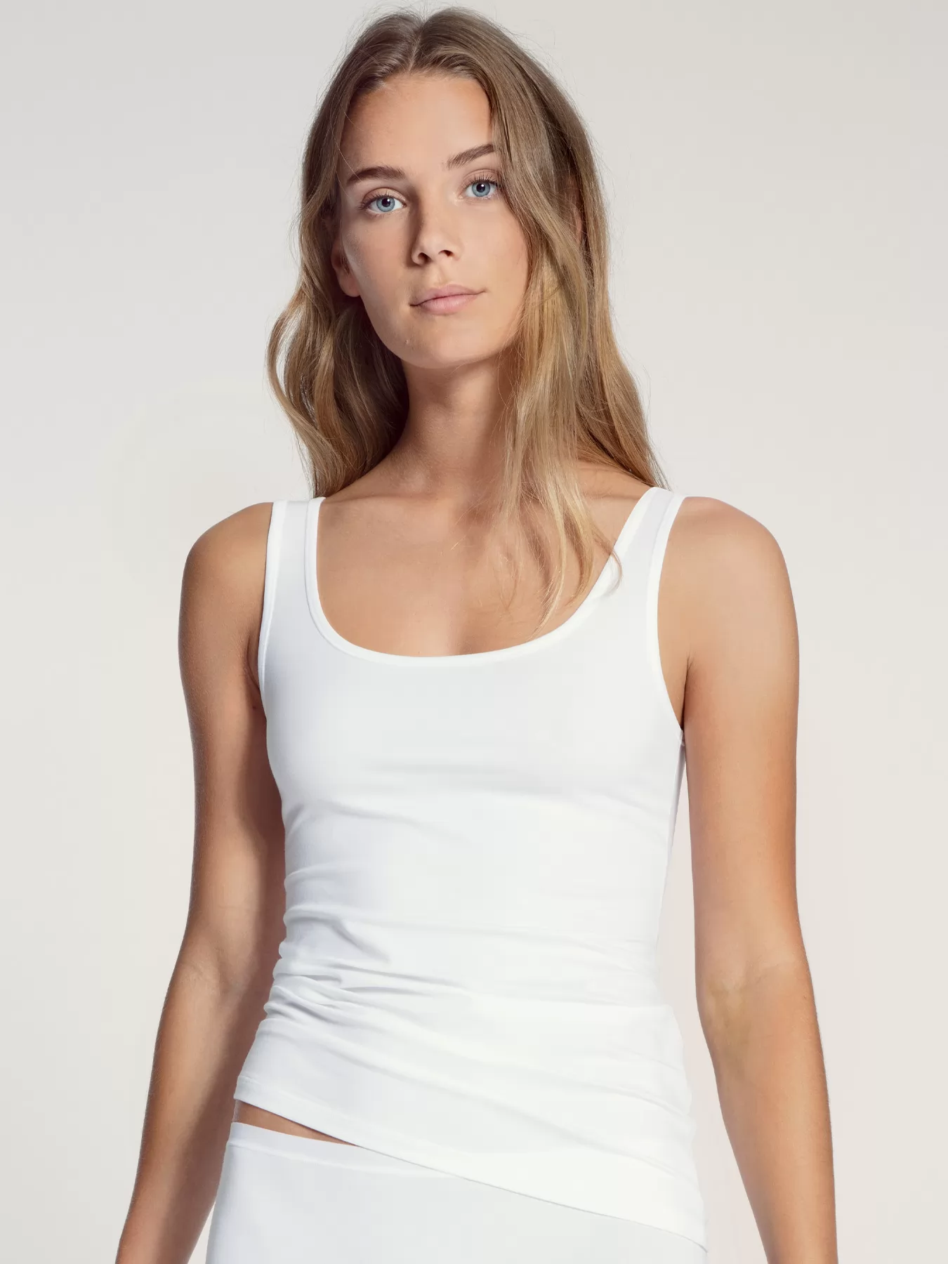 Biały Top Calida Natural Comfort 12175 - zdjęcie 1