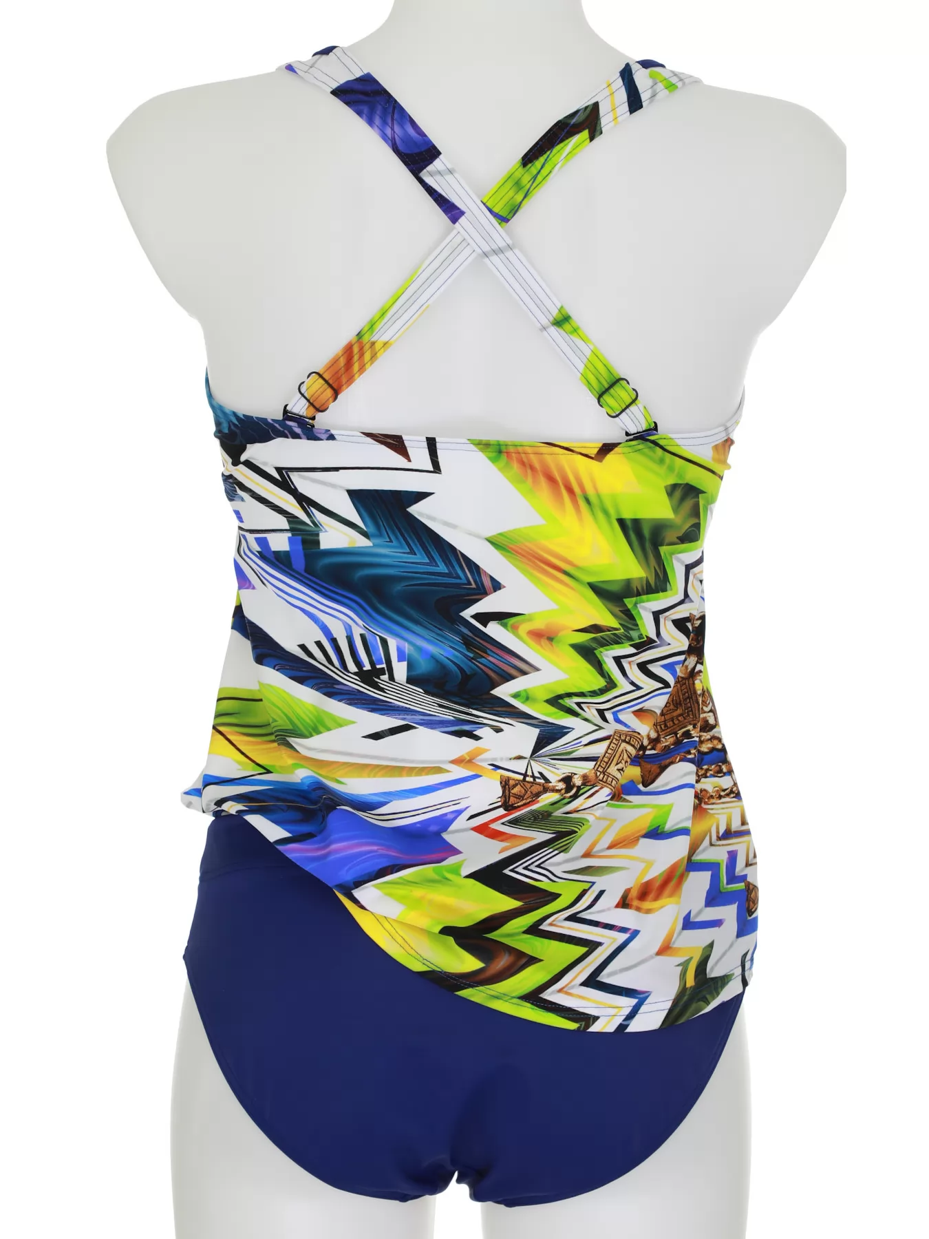 Granatowy, niebieski, wielobarwny, zielony Tankini Sunflair 28009 - zdjęcie 2