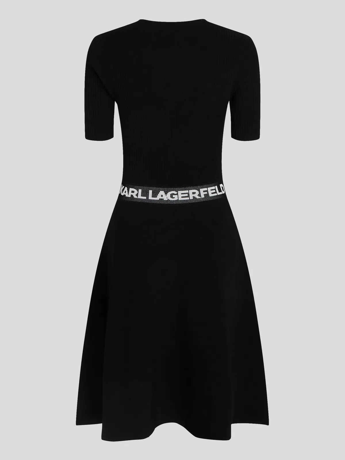 Czarny Sukienka damska Karl Lagerfeld 241W331 - zdjęcie 2