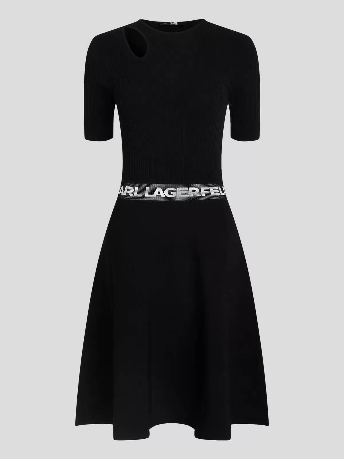 Czarny Sukienka damska Karl Lagerfeld 241W331 - zdjęcie 1