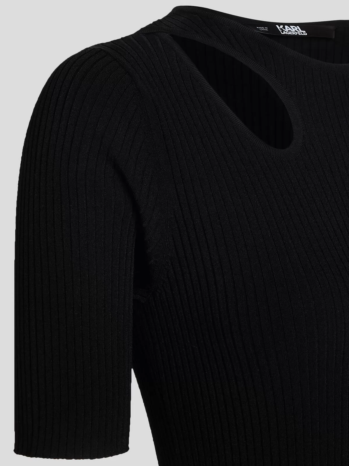 Czarny Sukienka damska Karl Lagerfeld 241W331 - zdjęcie 3