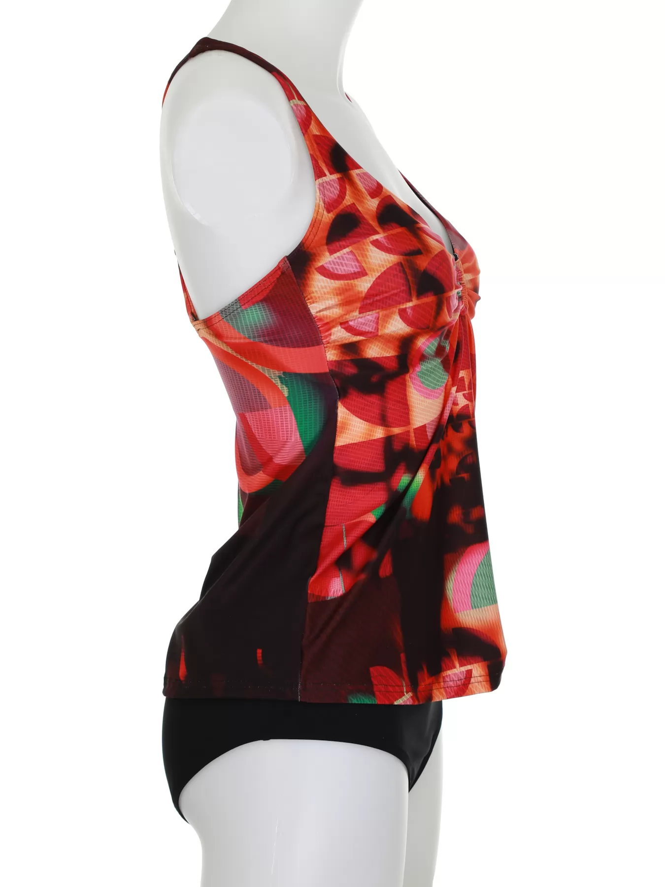 Czarny, czerwony, wielobarwny Tankini Sunflair 28015 - zdjęcie 5