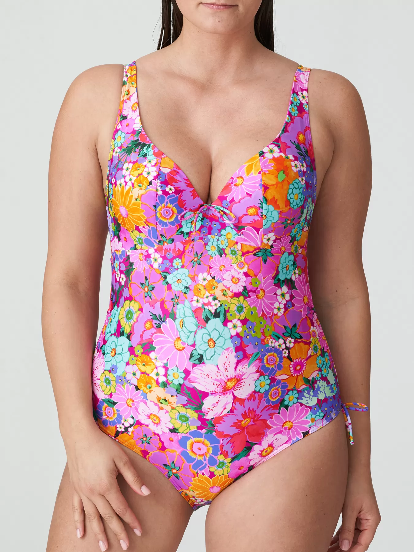 Różowy, wielobarwny Kostium kąpielowy PrimaDonna Najac 4011039 - zdjęcie 1