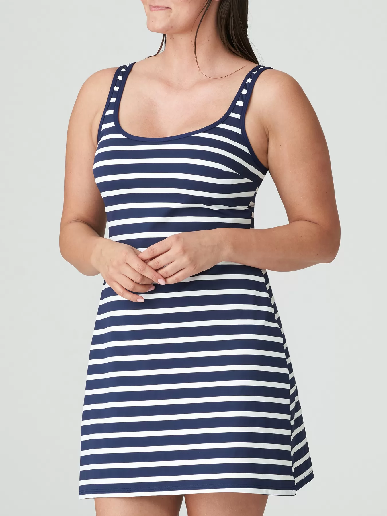 Biały, granatowy Sukienka plażowa PrimaDonna Nayarit 4011580 - zdjęcie 3