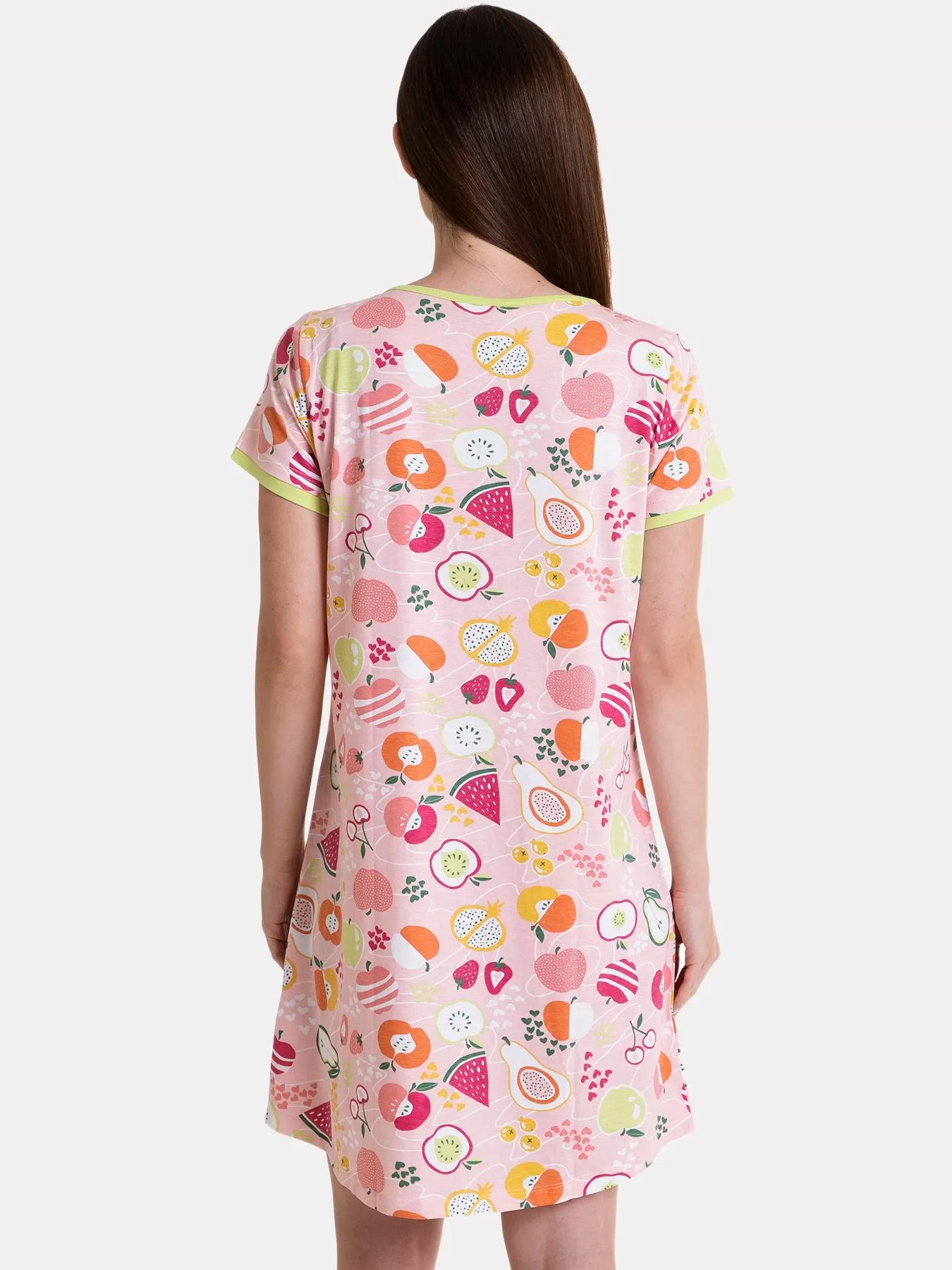 Pudrowy róż, różowy, zielony Koszula nocna Massana 247211 - zdjęcie 2