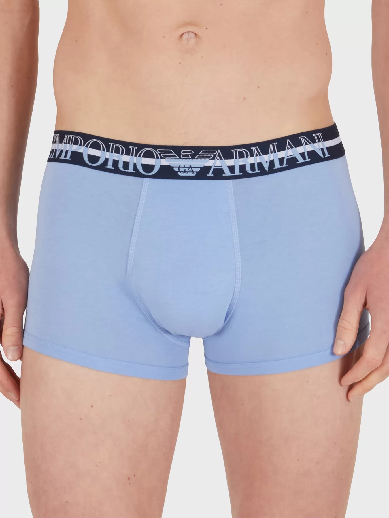 Granatowy, niebieski Bokserki męskie Emporio Armani 1113894R729 - zdjęcie 1