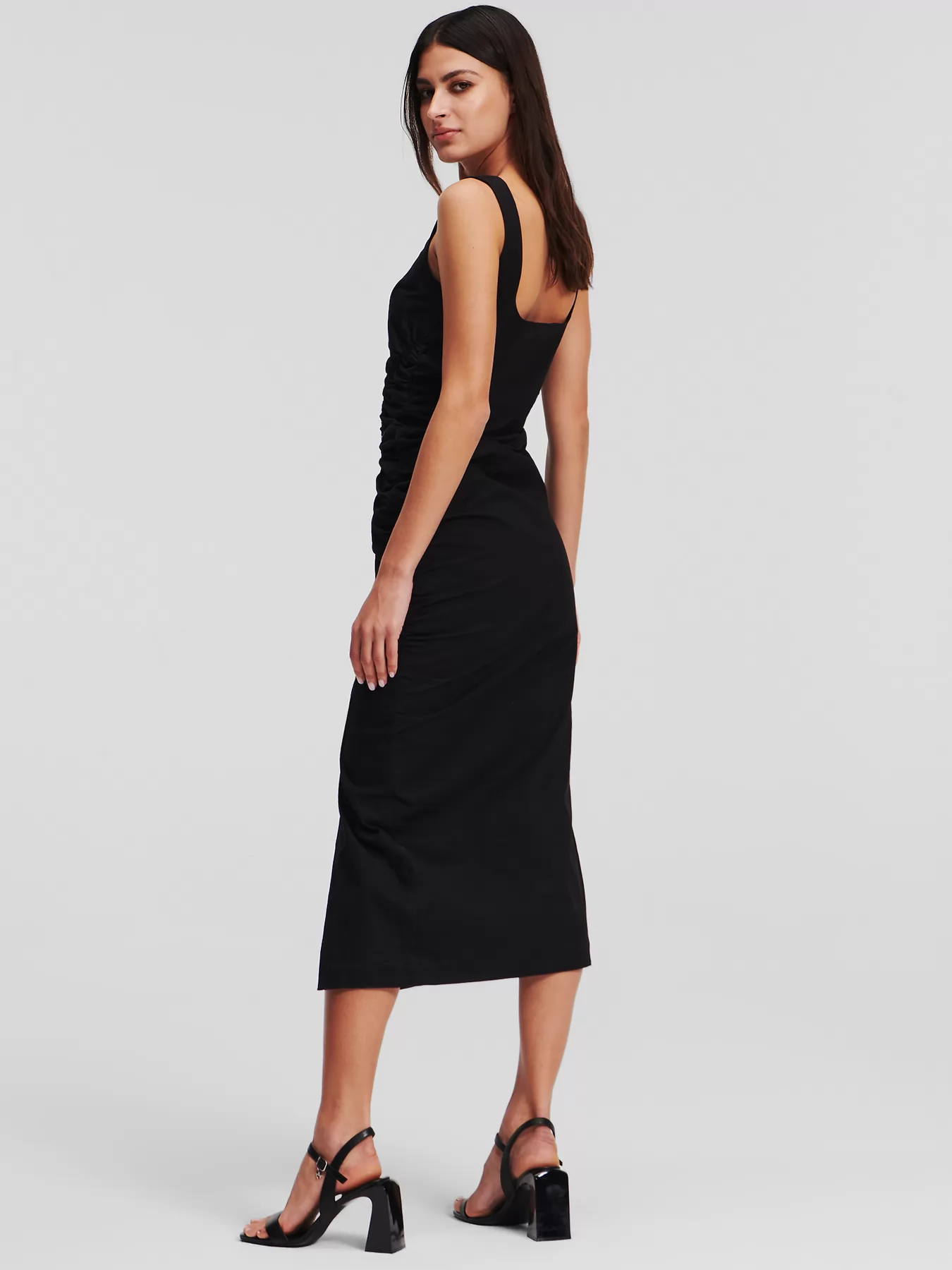 Czarny Sukienka damska Karl Lagerfeld 241W1303 - zdjęcie 2