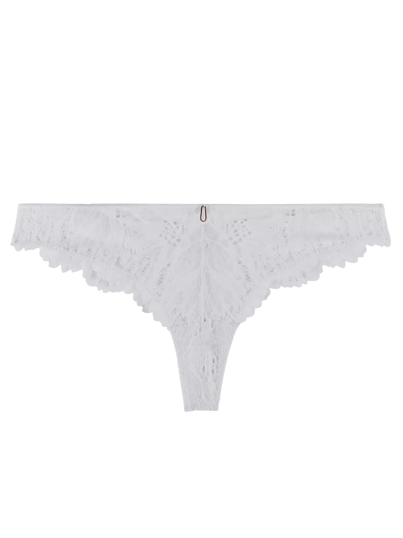 Biały Figi tanga Aubade Flowermania LA26 - zdjęcie 4