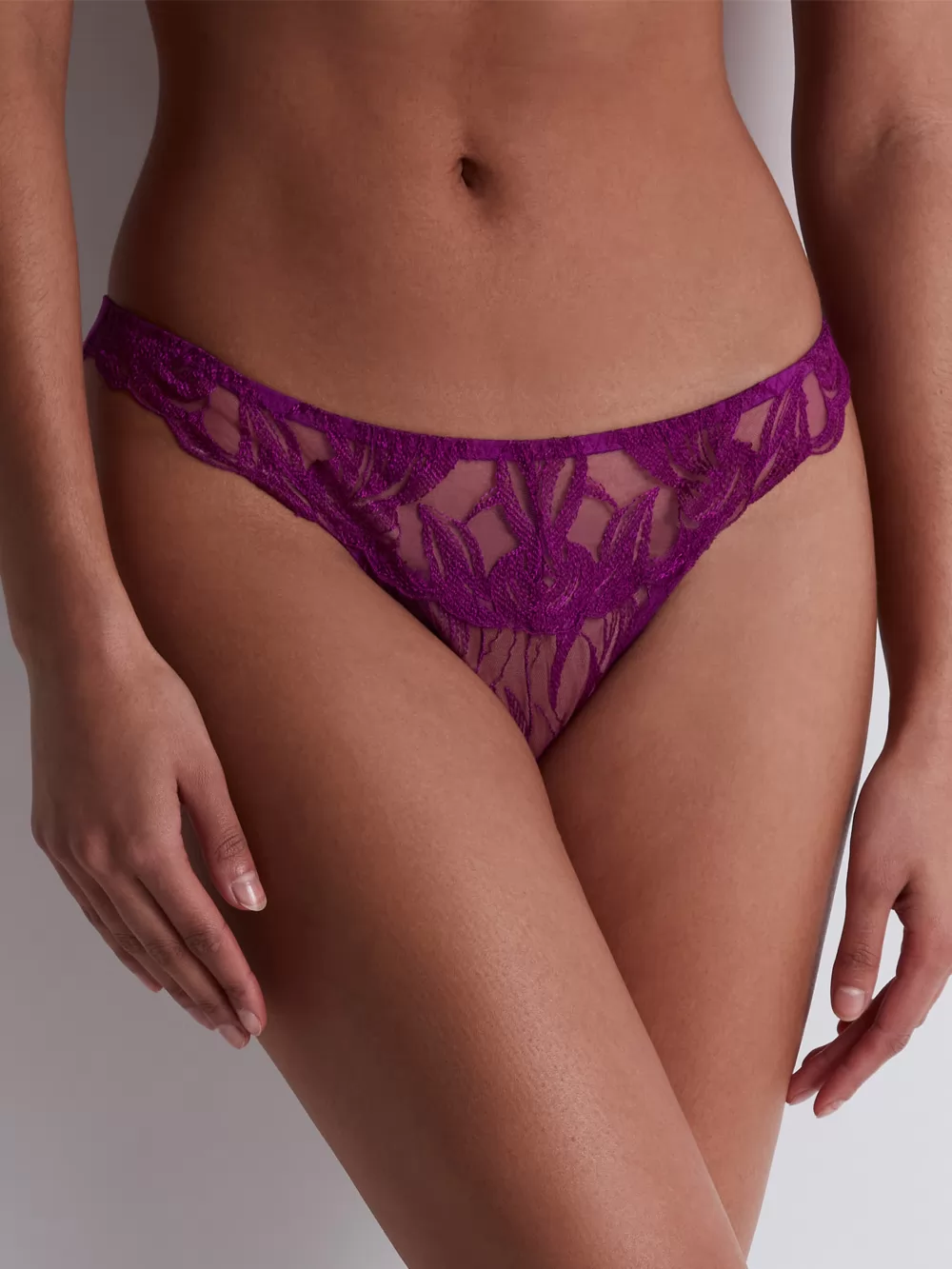 Fioletowy Figi tanga Aubade Into The Groove 3B26 - zdjęcie 1