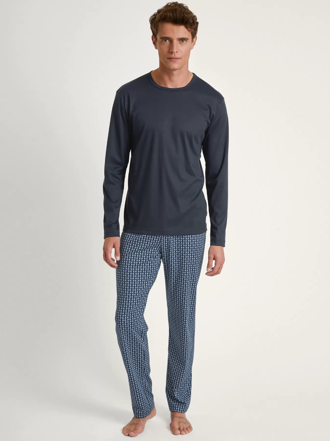 Granatowy Piżama męska Calida Relax Streamline 46187 - zdjęcie 1