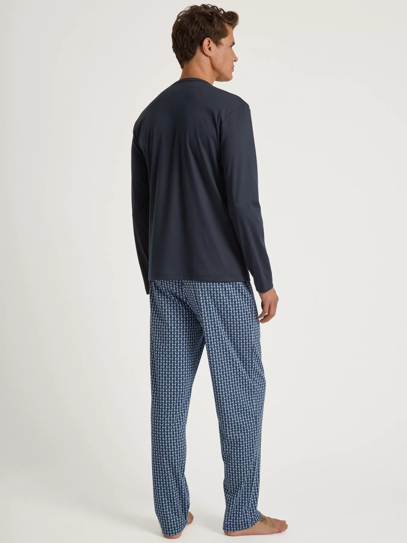 Granatowy Piżama męska Calida Relax Streamline 46187 - zdjęcie 2