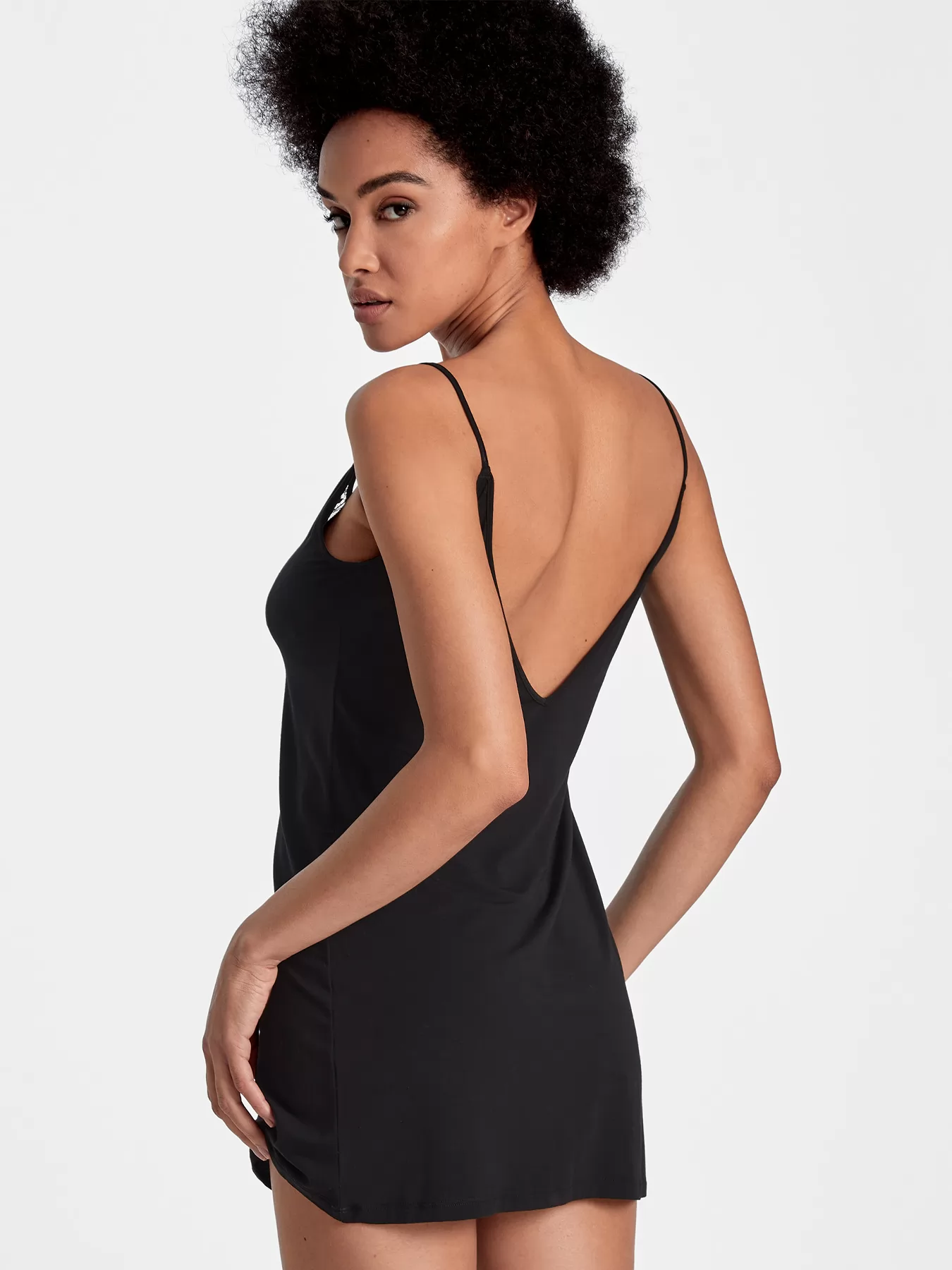 Czarny Jedwabna koszulka nocna Aubade Lazy Days RL40 - zdjęcie 2