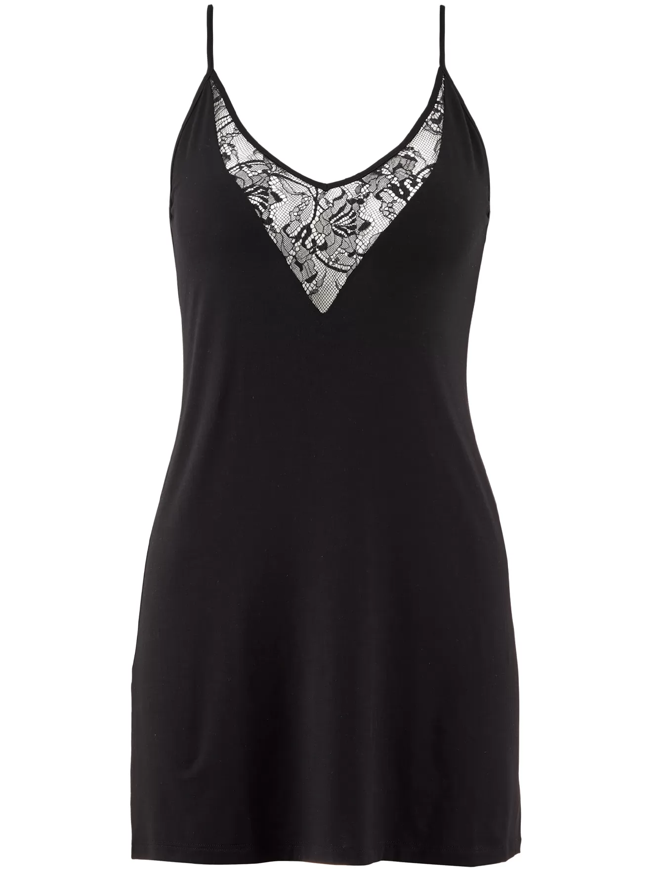 Czarny Jedwabna koszulka nocna Aubade Lazy Days RL40 - zdjęcie 4