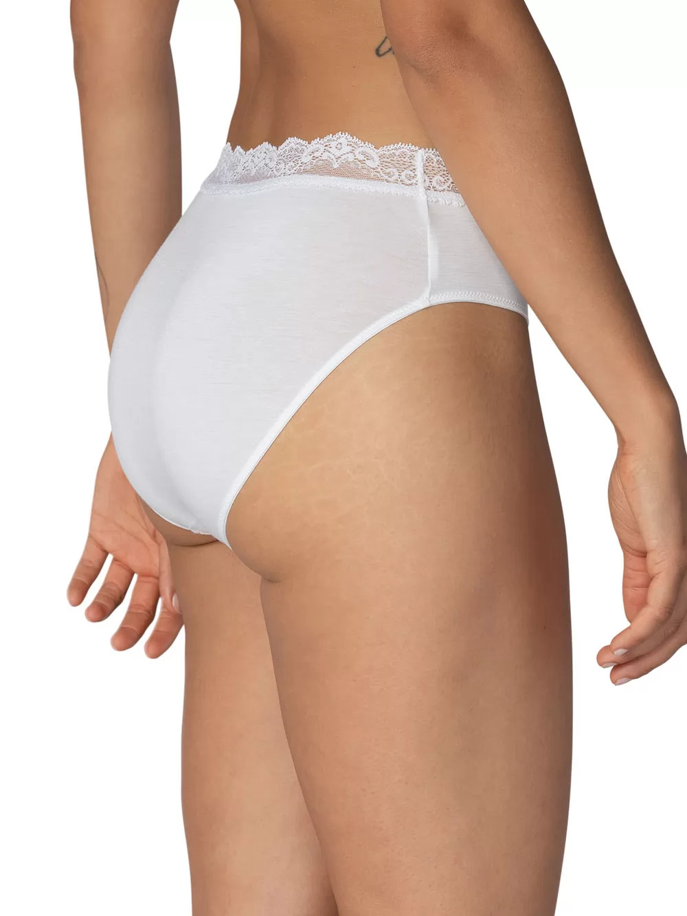 Biały Figi damskie mey Luise 49109 - zdjęcie 2