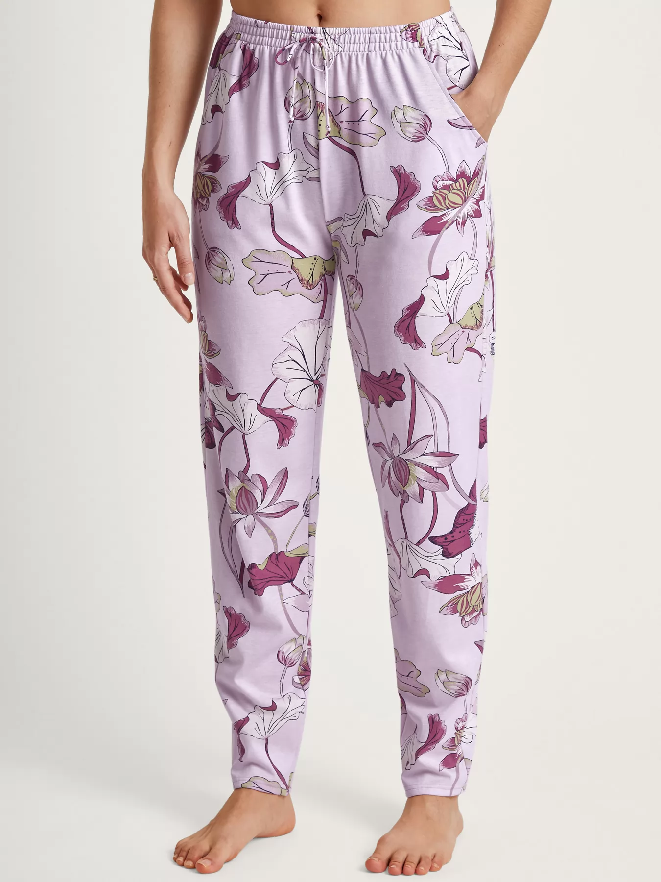 Fioletowy, wielobarwny Spodnie damskie Calida Favourites Glow 29175 - zdjęcie 1