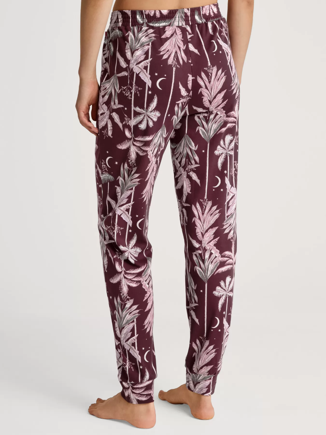 Bordowy, wielobarwny Spodnie damskie Calida Favourites Ground 29471 - zdjęcie 2