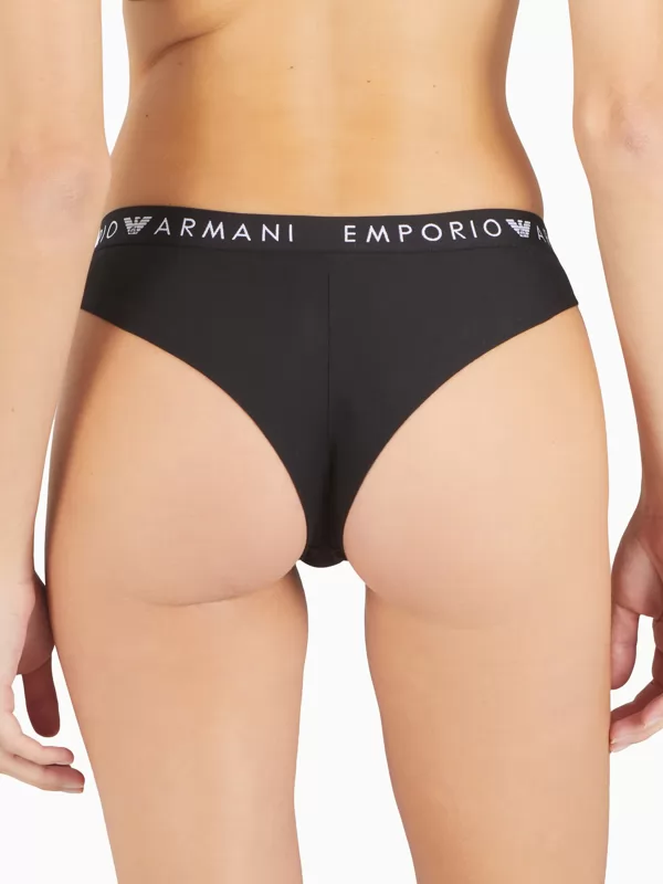 Czarny Figi Emporio Armani 2PACK 1633374F227 - zdjęcie 3