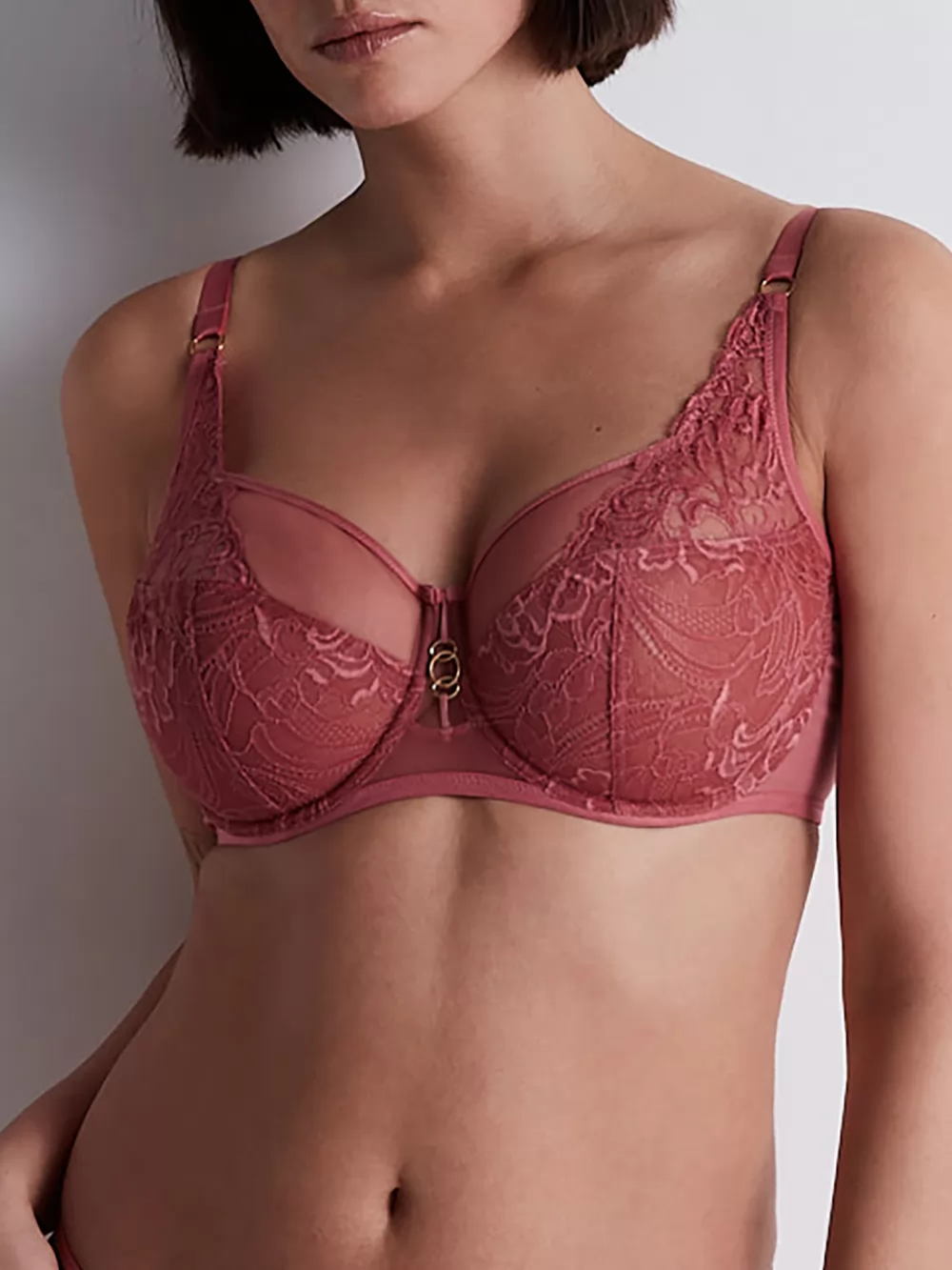 Różowy Biustonosz Aubade Feeling Myself 3AN13 - zdjęcie 3