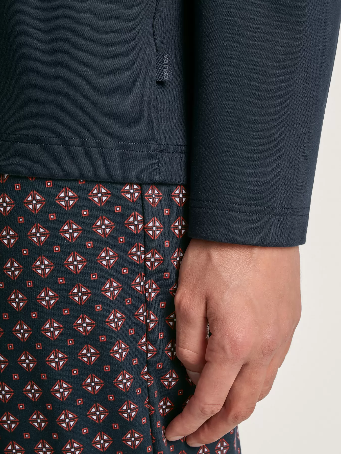 Granatowy, wielobarwny Piżama męska Calida Relax Comfy 45282 - zdjęcie 3