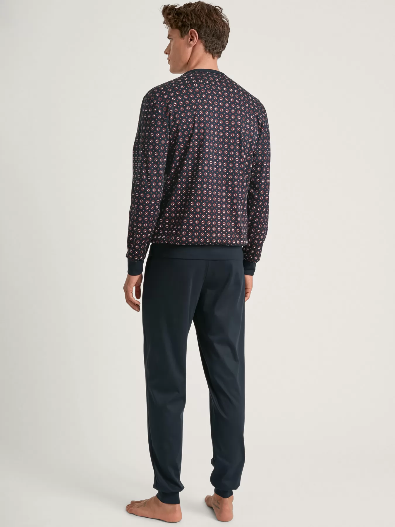 Granatowy, wielobarwny Piżama męska Calida Relax Comfy 45482 - zdjęcie 2