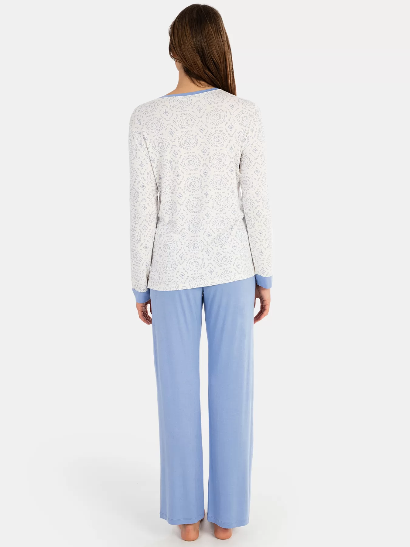 Biały, niebieski Piżama damska Massana 741269 - zdjęcie 2