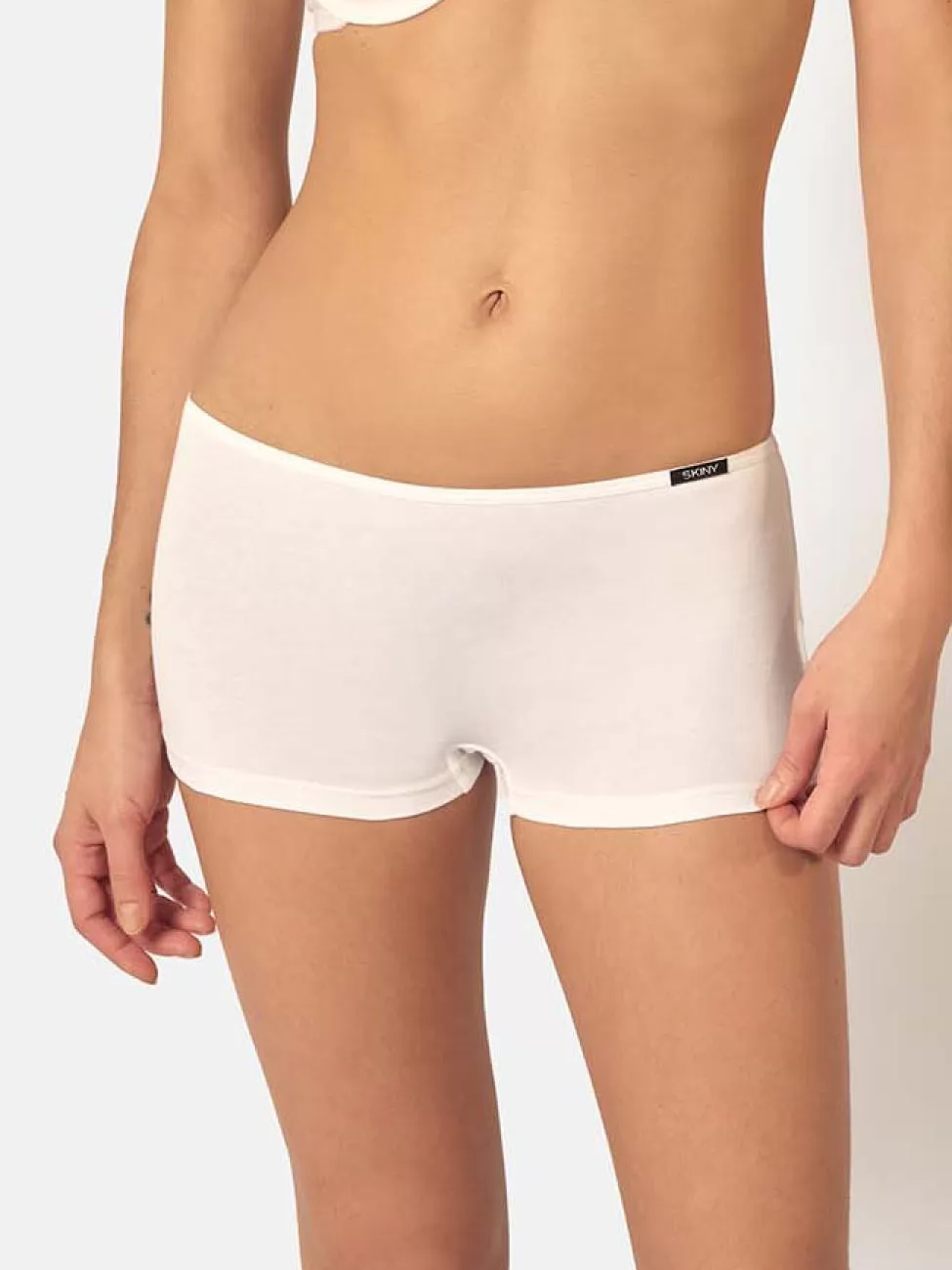 Biały Bokserki Skiny Cotton Essentials 089350 - zdjęcie 1